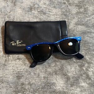 Vintage Ray-Ban Black & Blue Sunglasses {1048}